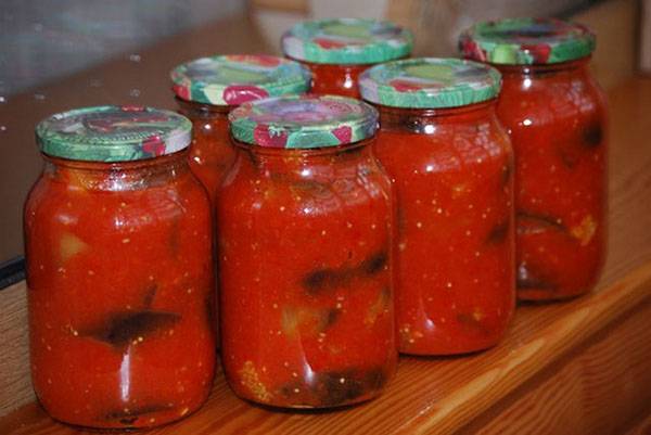 Баклажаны в томатном соке на зиму — рецепты жаренных, маринованных, острых, с чесноком баклажан,