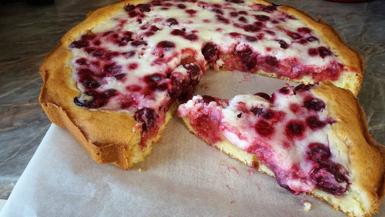 Простой и невероятно вкусный творожно-вишневый пирог. пирог с творогом и вишней: вкусные рецепты с фото