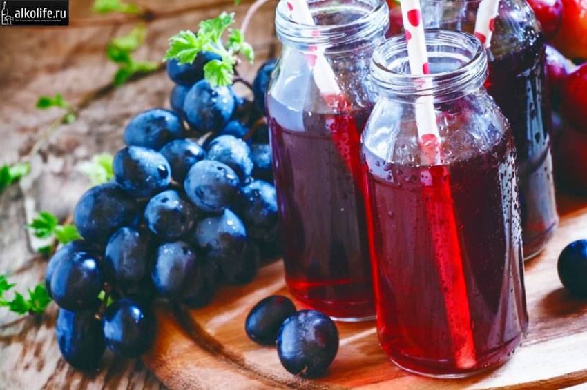 Виноградный сок: способы и варианты приготовления