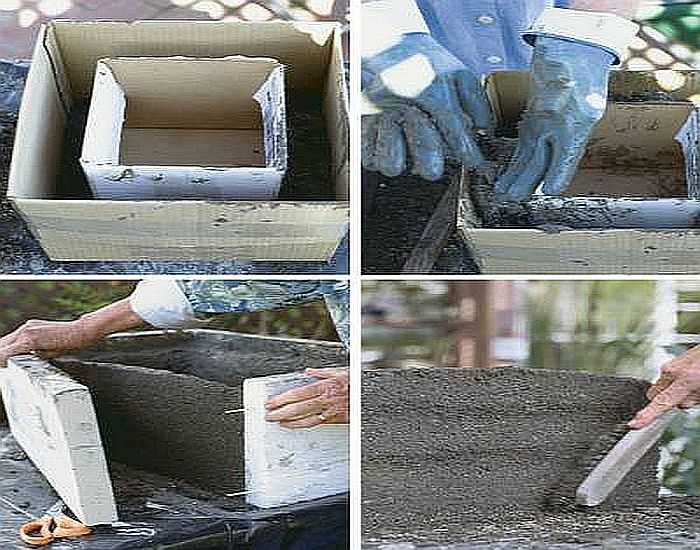 Как самостоятельно сделать вазон из бетона?