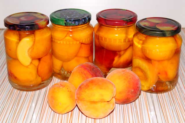 Заготовки из персиков на зиму