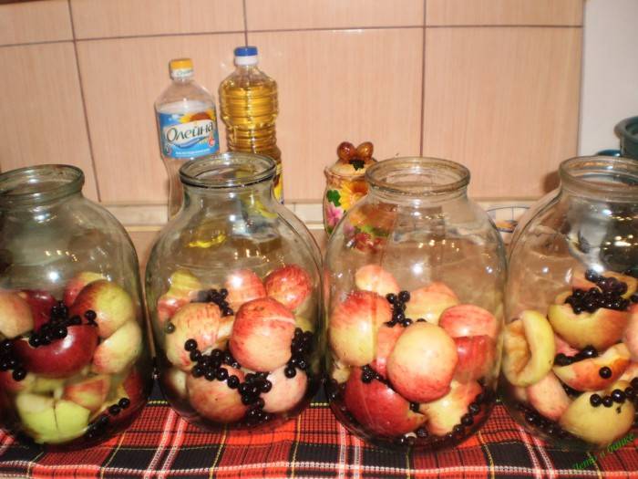 Компот из черноплодной рябины на зиму — рецепты с яблоками и вишневым листом в 3-литровой банке