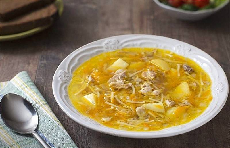 Куриный суп с вермишелью и картошкой рецепт