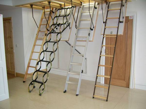 Чердачная лестница с люком на второй этаж своими руками