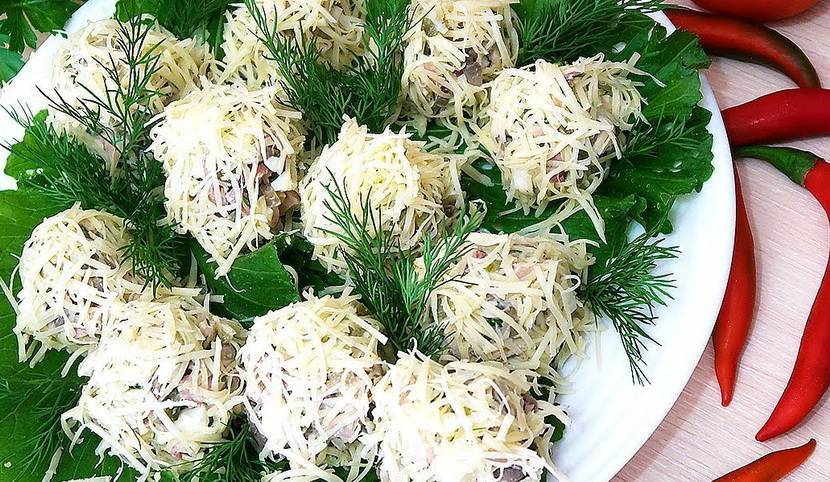 Рецепты салата с жареными грибами для настоящих гурманов