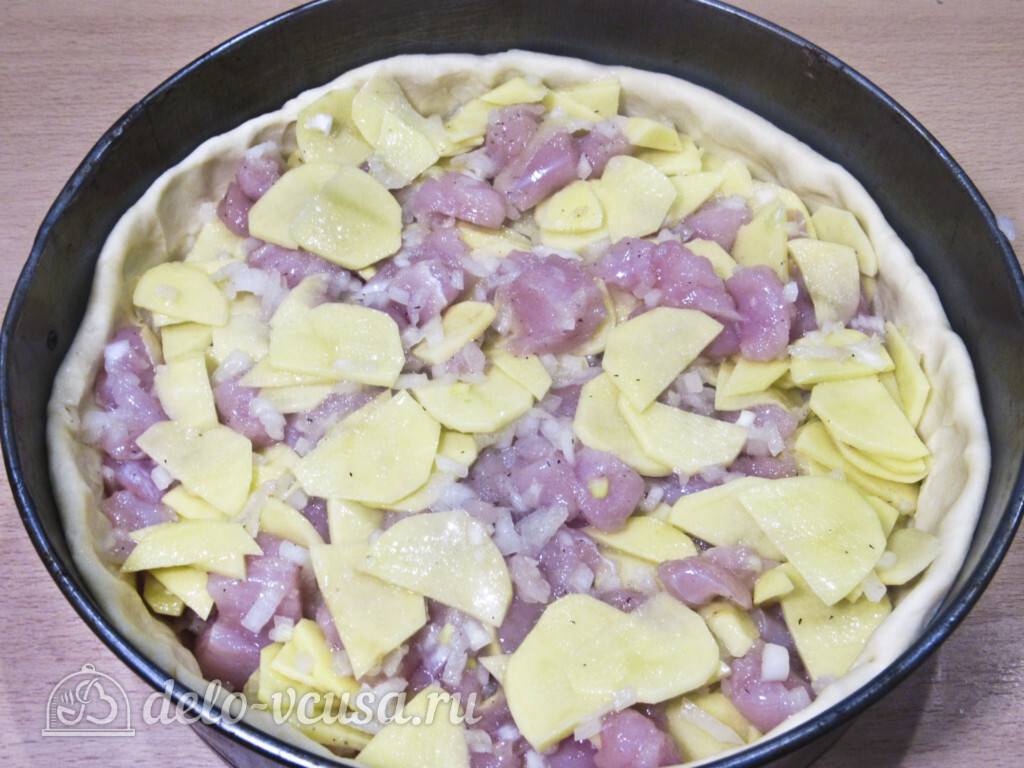 Курник с курицей и картошкой — 6 пошаговых рецептов приготовления