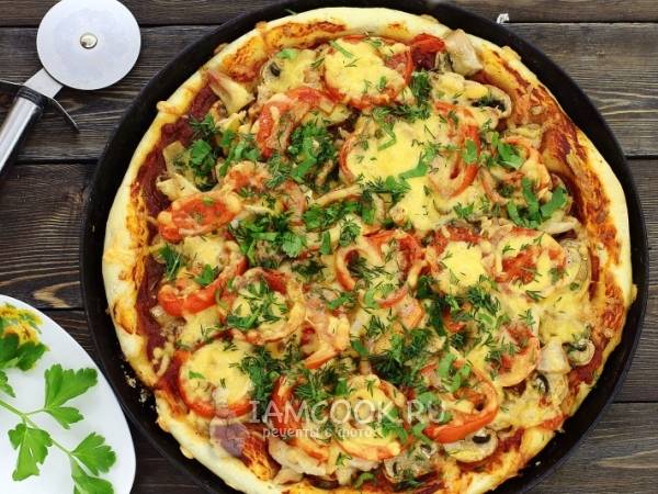 Пицца с грибами и колбасой – 7 рецептов, как приготовить вкусную домашнюю пиццу