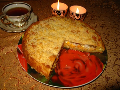 Готовим татарское национальное блюдо: пирог-губадья с кортом из дрожжевого теста