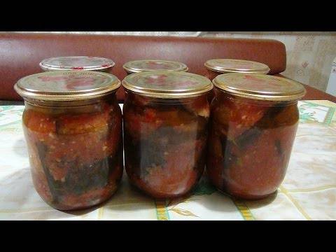 Баклажаны в томатном соке на зиму. рецепты приготовления