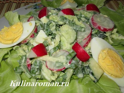 Рецепт салата с черемшой. вкусные салаты