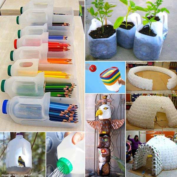 Идеи из пластиковых бутылок для дома и дачи!