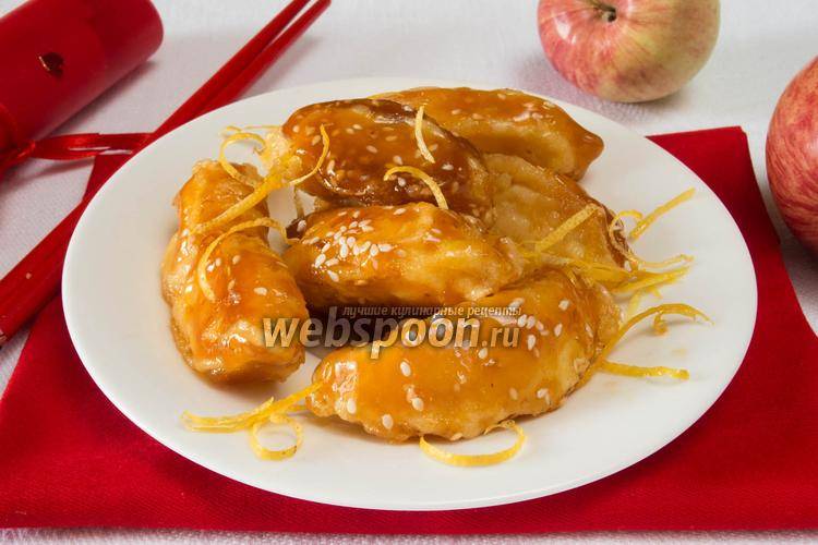 Яблоки в карамели по китайски