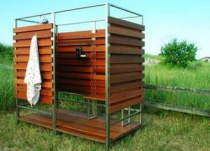 Как построить летний душ на даче своими руками