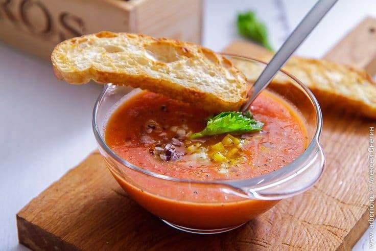 Гаспачо томатный холодный суп классический