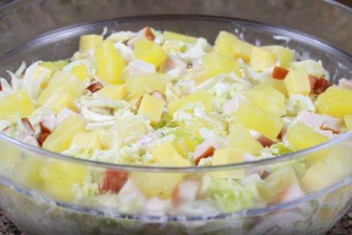 Салат курица сыр ананасы - 31 домашний вкусный рецепт приготовления