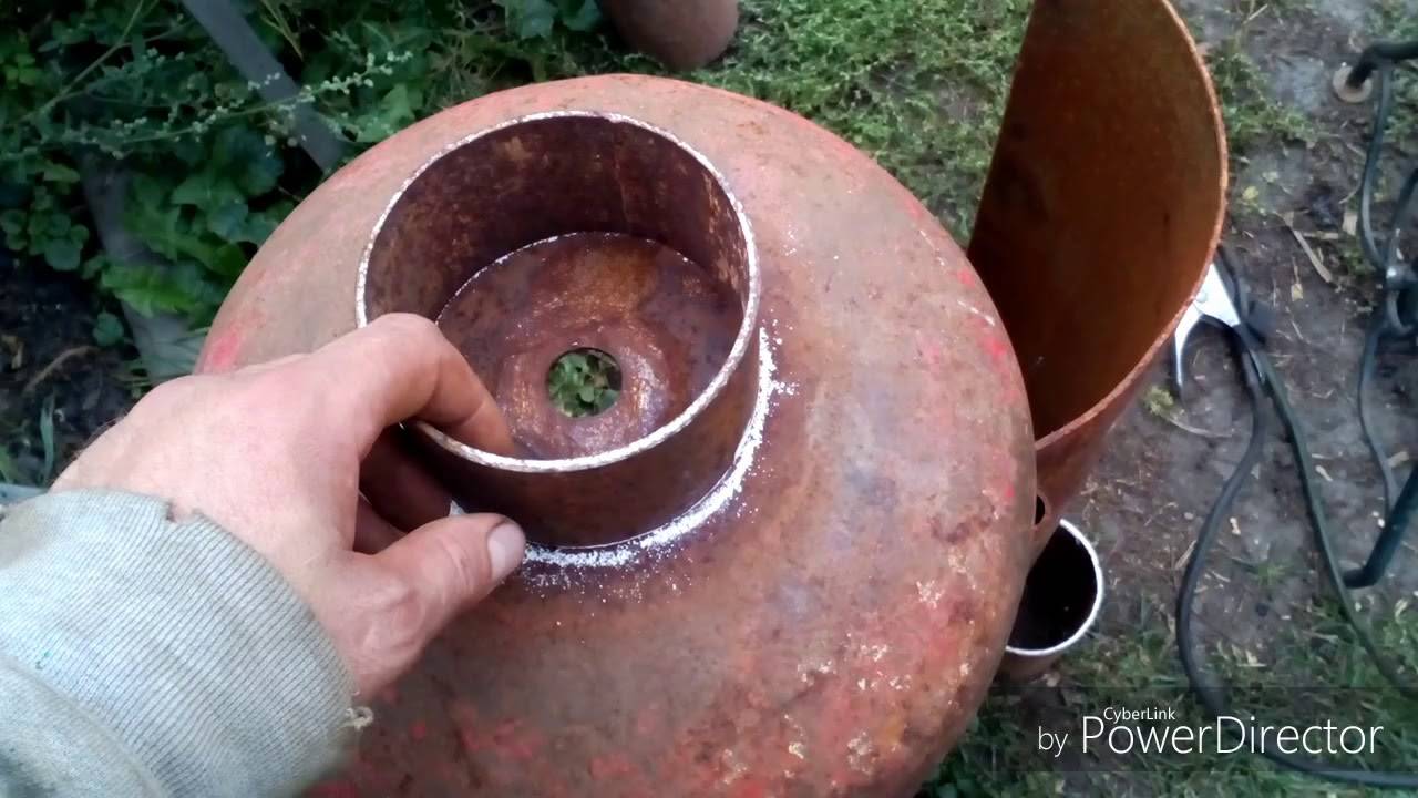 Изготовление мангала из газового баллона своими руками