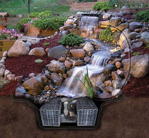 Советы по устройству декоративного пруда с водопадом в саду своими руками