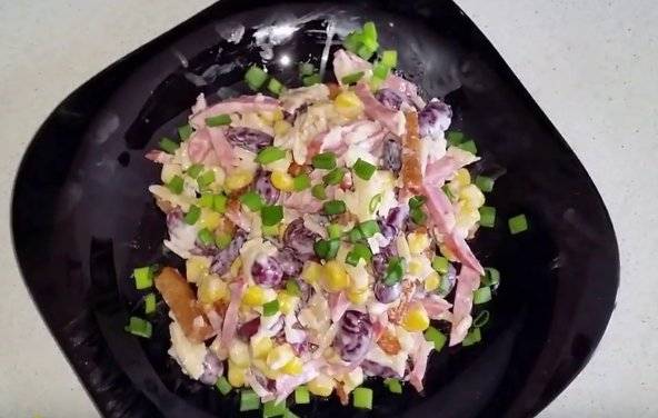 Салат с фасолью и грибами — вкуснейшие рецепты приготовления