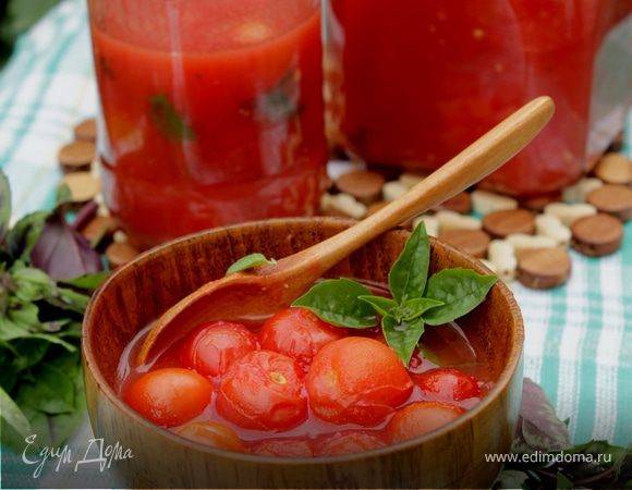 Рецепты консервирования томатов черри в собственном соку. помидоры черри в собственном соку