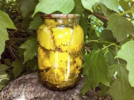 Патиссоны по-корейски на зиму