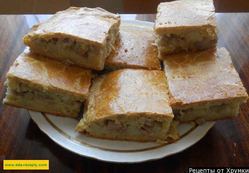 Пирог с грибами — рецепты приготовления в духовке с курицей, картошкой, фото, видео