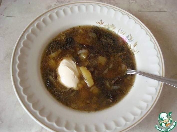 Перловый суп с грибами