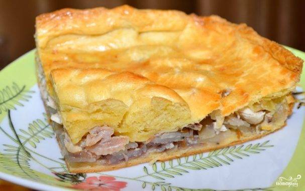 Пирог с картошкой и курицей — 7 рецептов вкусного приготовления