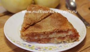 Яблочный пирог в мультиварке — 4 простых вкусных рецепта
