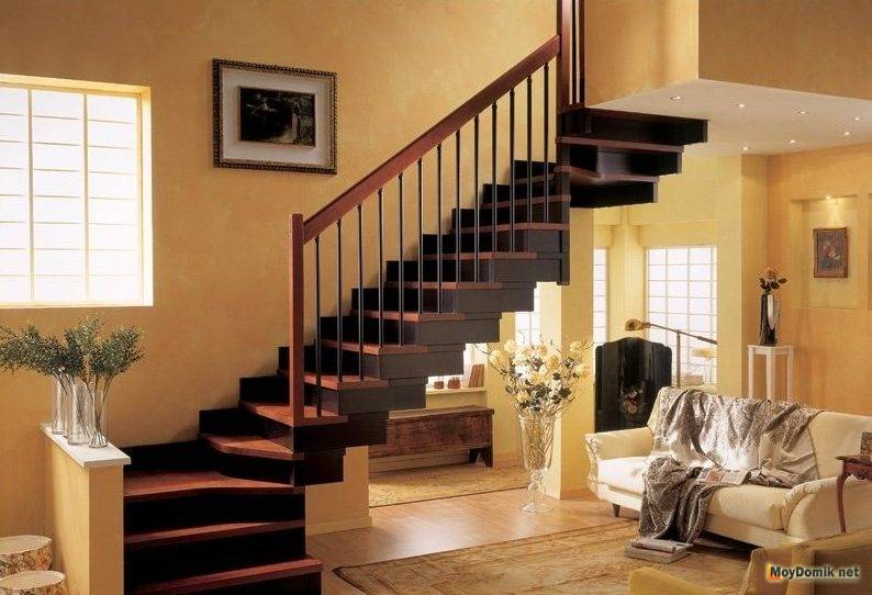 Лестницы на второй этаж в частном доме – неотъемлемый атрибут интерьера