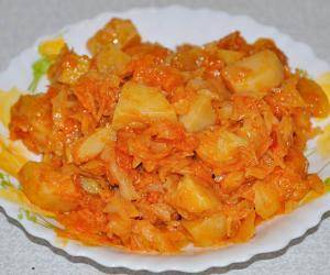 Тушеная капуста с картошкой – 10 очень вкусных рецептов с фото пошагово