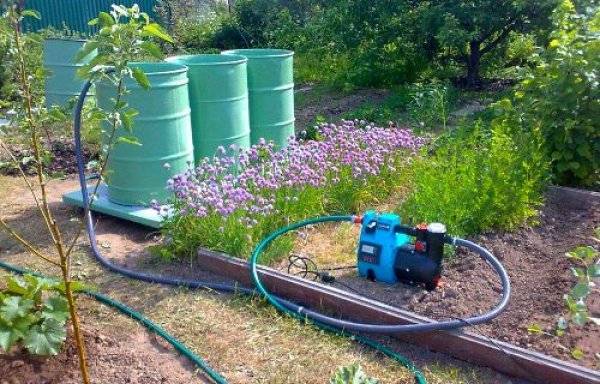 Схема водоснабжения с накопительным баком. выбираем бочковой насос для полива сада и огорода из накопительных резервуаров